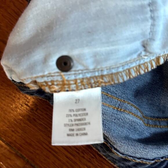 Harper Mid Rise Girlfriend jeans Size 27 Distressed denim - Picture 8 of 8